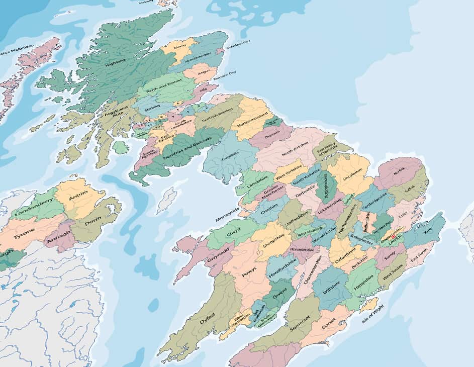 UK location map