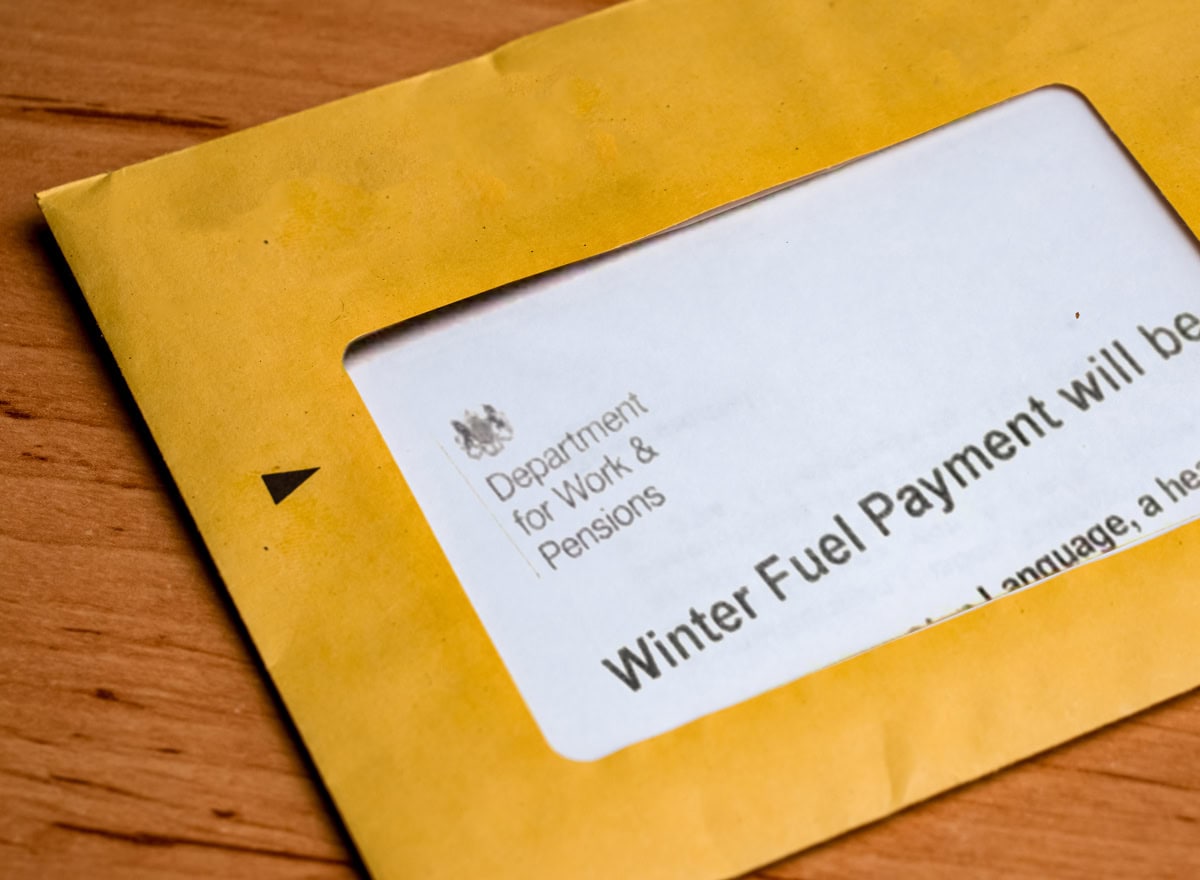 Department for Work and Pensions letter envelope